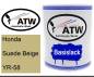 Preview: Honda, Suede Beige, YR-58: 1L Lackdose, von ATW Autoteile West.